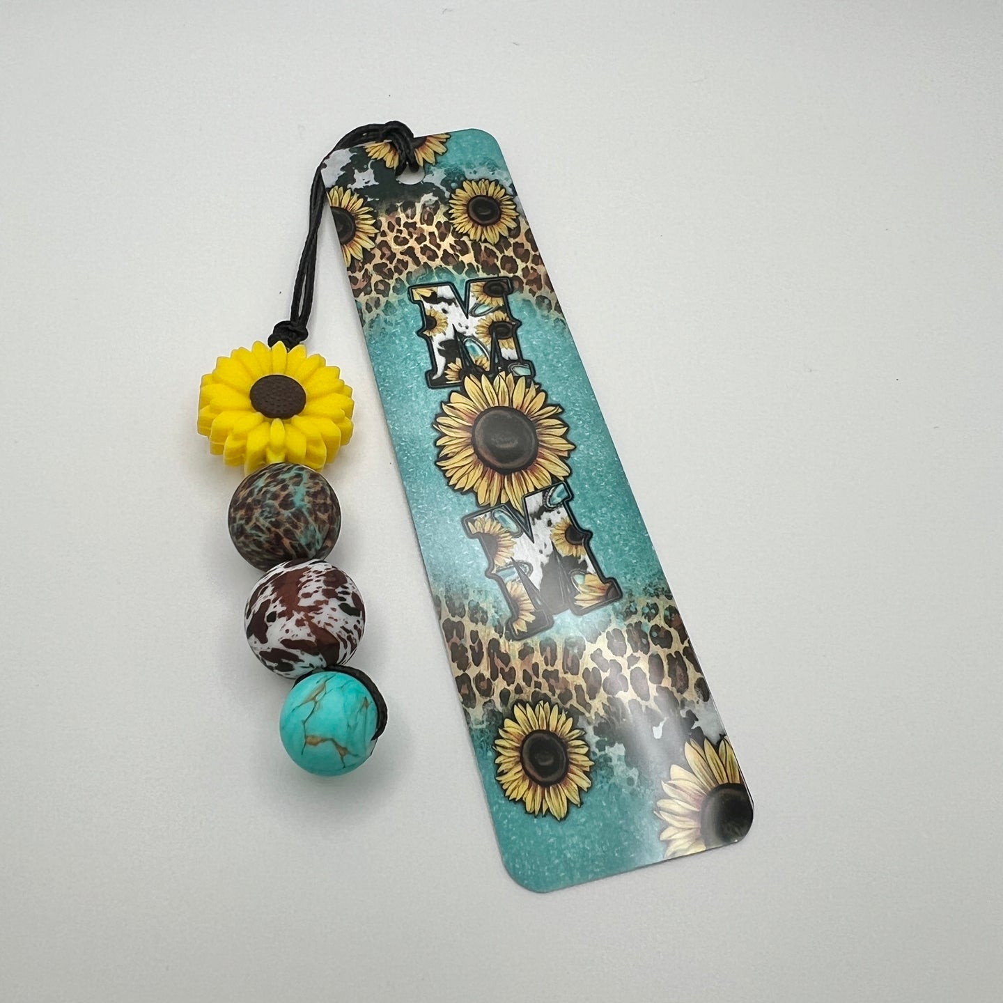 Western MOM Bookmark w/Beads